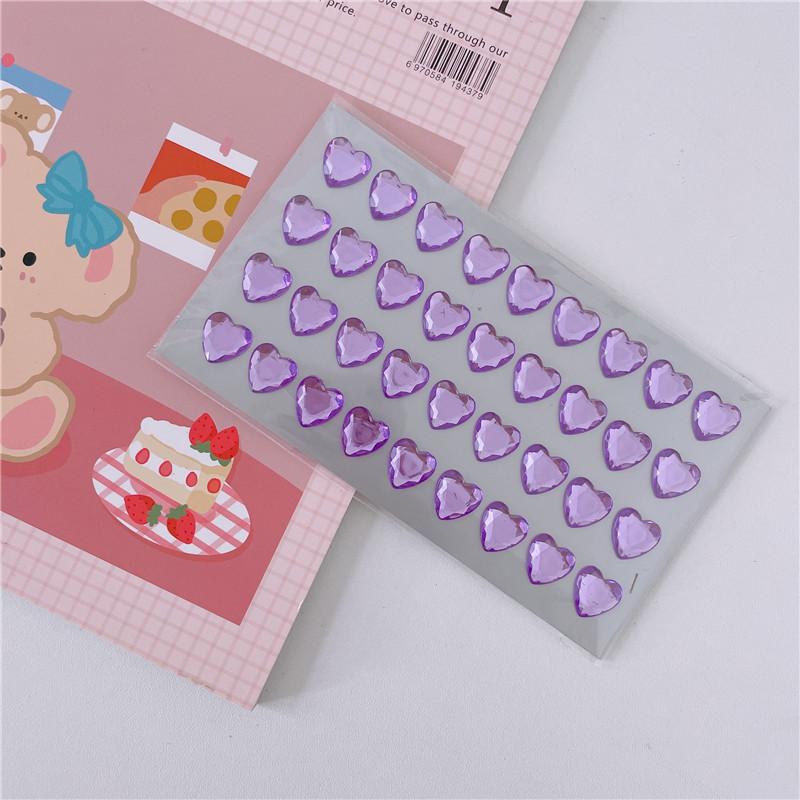 Colored Self-adhesive Rhinestones Sticker Children's Stage Show DIY Face Eye Decoration Acrylic Crystal Diamond Tattoo Sticker
