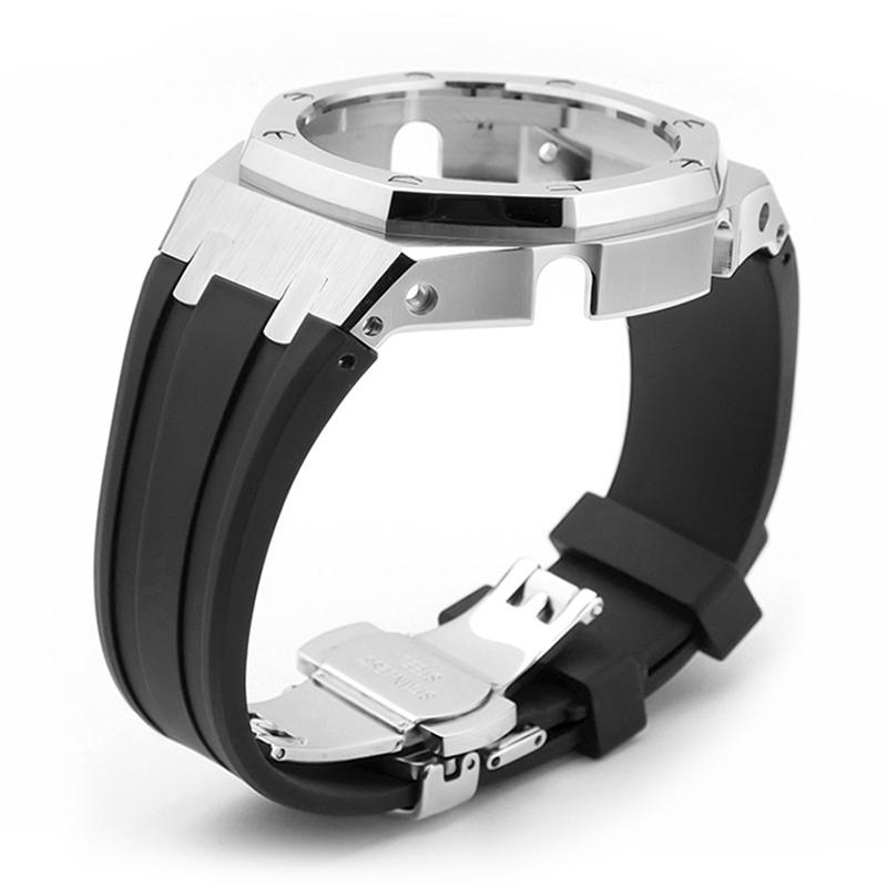 Металлический Мод-комплект GA2100 Для Casio GA2100 2110 GA-B2100 Корпус и Ремешок из Нержавеющей Стали Замена Модификация Аксессуары