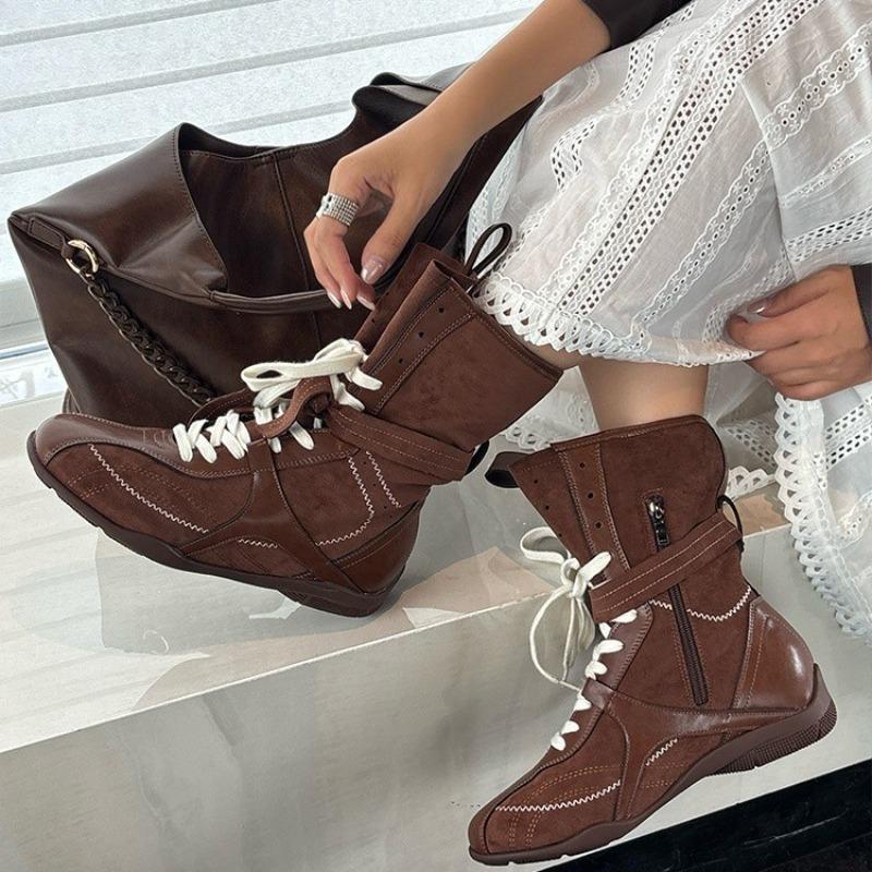 Модные боксерские ботинки ботинки Мартина осень новые полусапоги ботинки в западном стиле