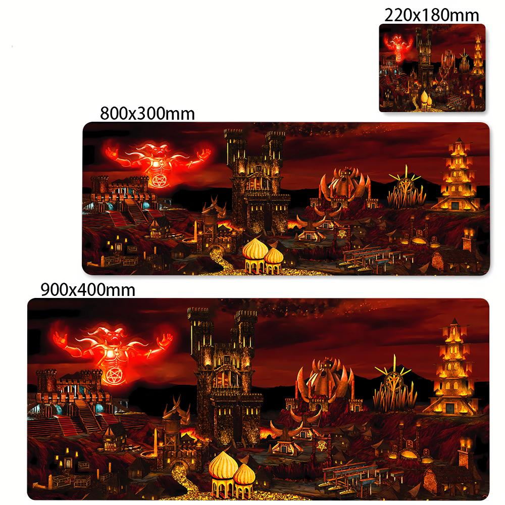 Игровой коврик для мыши 90x40 см Герои Меча и Магии 3 Компьютерная клавиатура Настольный коврик Офисные принадлежности Настольный коврик Ковер XXL Коврик для мыши