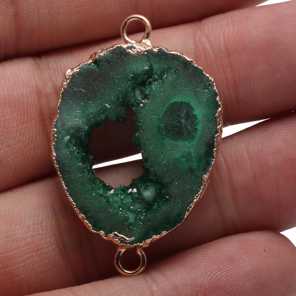 Агат в оправе для изготовления браслетов подвесок