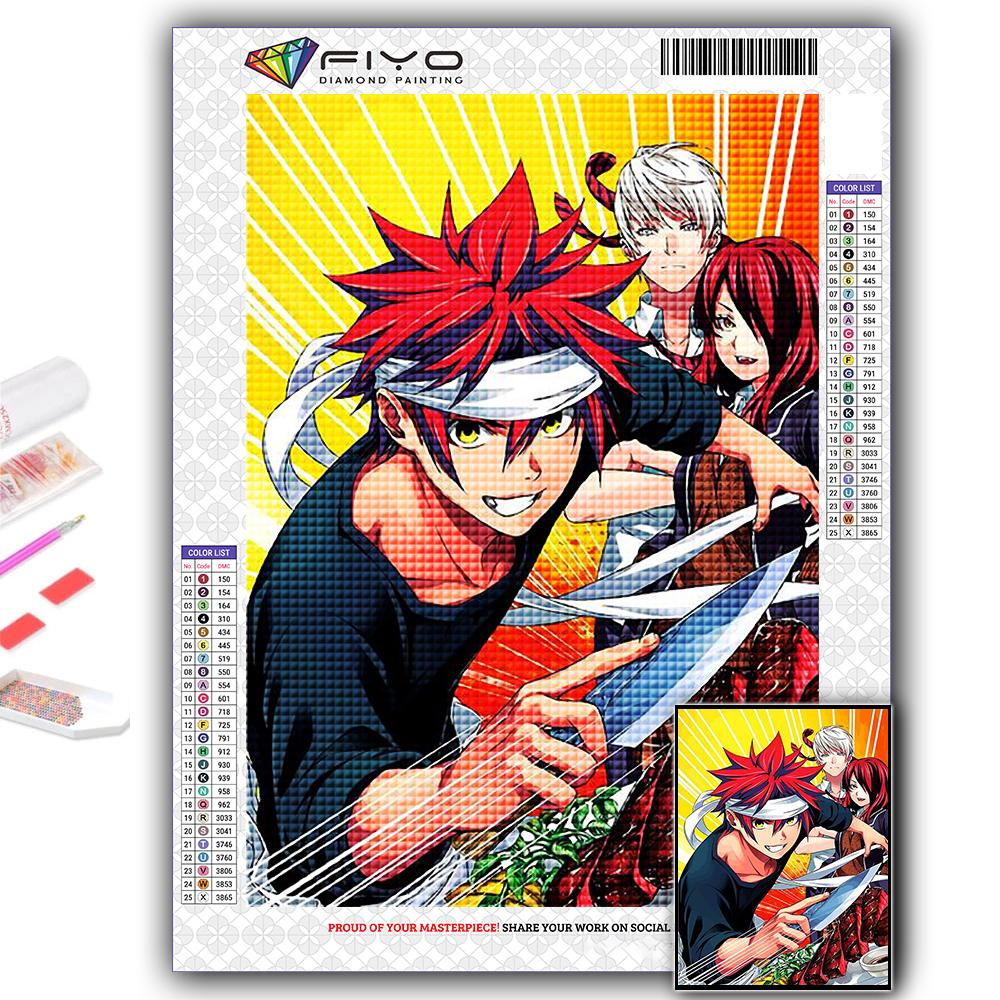 5D DIY Алмазная картина вышивка крестом аниме Shokugeki no Soma Алмазная вышивка мозаика настенное искусство украшение дома