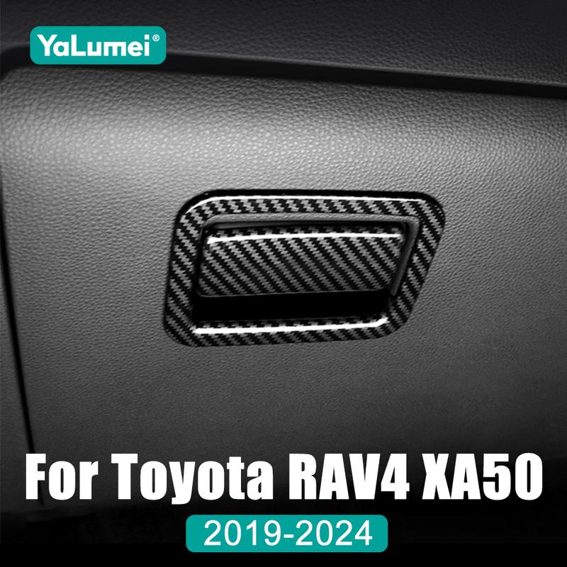 ABS Car Glove Box Co-Pilot Handle Frame Trim Cover Sticker For Toyota RAV4 XA50 2024 2025 Accessories