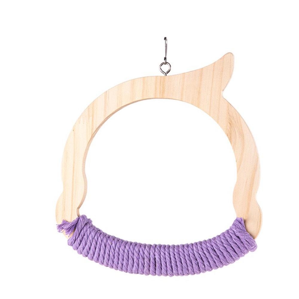 Деревянные качели для птиц, износостойкая жердочка для стачивания когтей попугая, игрушка-качели для попугая, кореллы