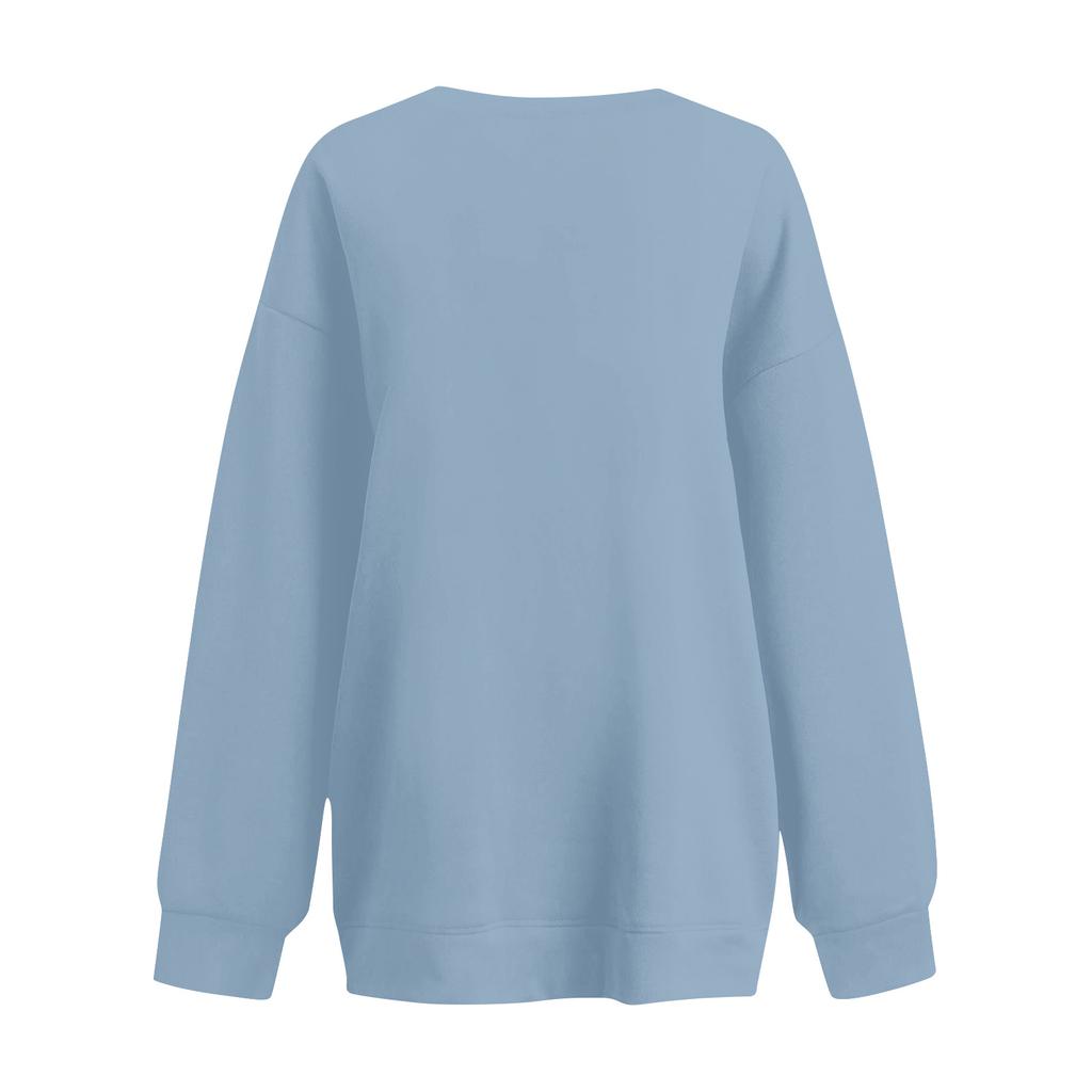 Женские осенне-зимние топы, женская толстовка с длинными рукавами, повседневные флисовые топы с круглым вырезом, свободный крой, половер