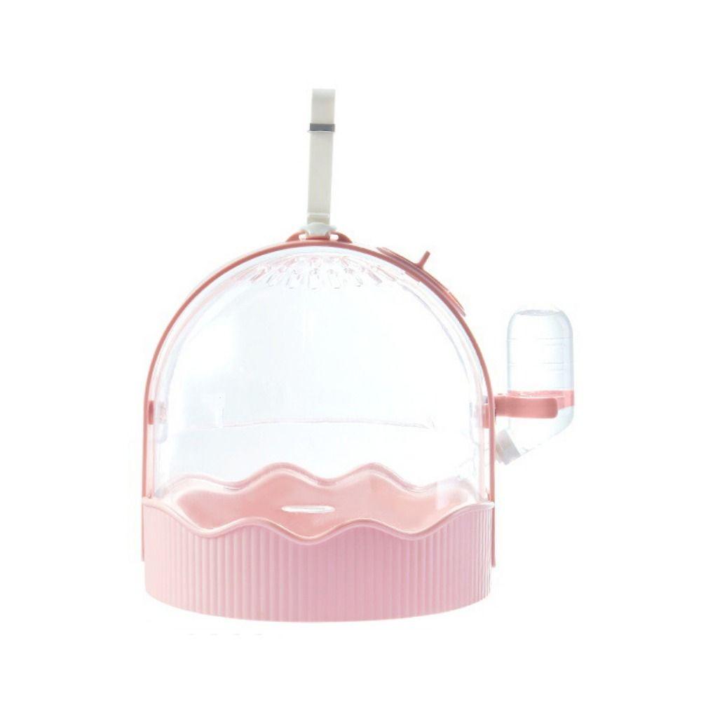 Прозрачная откидная крышка для переноски хомяка Дышащая переноска для хомяка Клетка для путешествий для хомяка на открытом воздухе