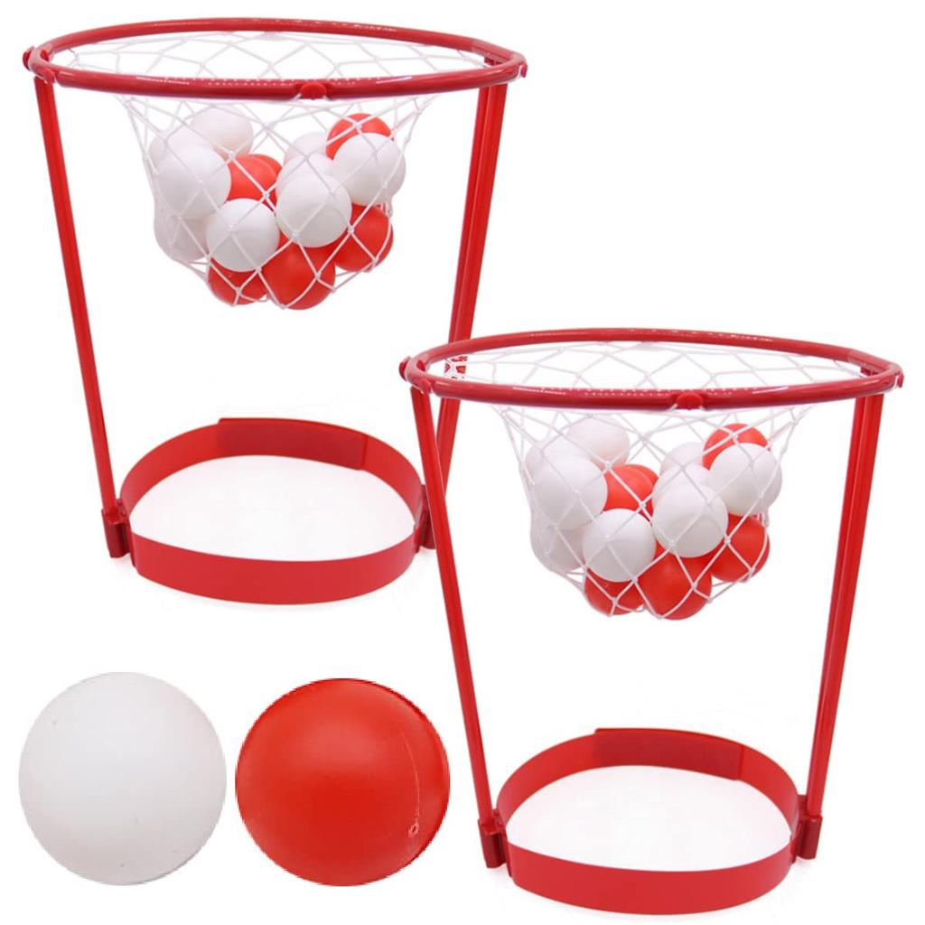 Dodtazz Ball Toss Game Head Toy Basketball Head and (Red White)