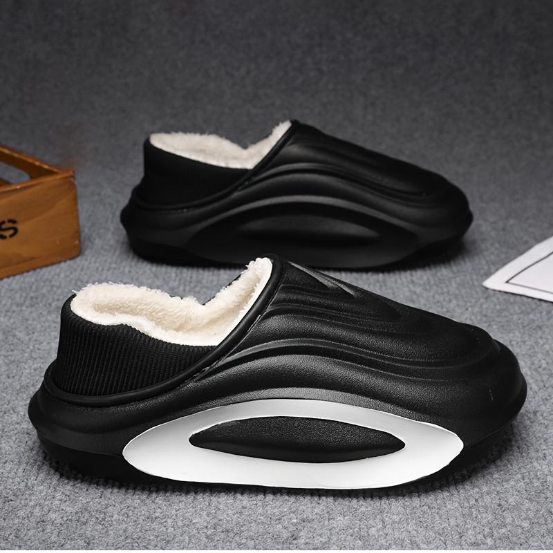 Зимние утепленные нескользящие тапочки с подкладкой, легкие ЭВА, для дома, улицы, домашней носки, с мягкой тканевой подкладкой