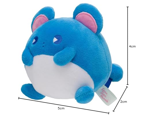 Pokémon Center Original Plush Toy: Psycho Soda Refresh Marill, 15 x 14 x 12 cm (H x W x D)