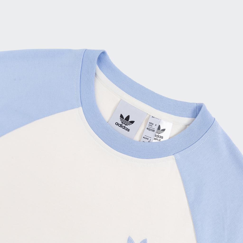 Adidas Оригинальная футболка с трилистником DC RC LS с вышитым логотипом и цветными блоками, мужские топы с круглым вырезом, светло-розовые, синие, IS5376