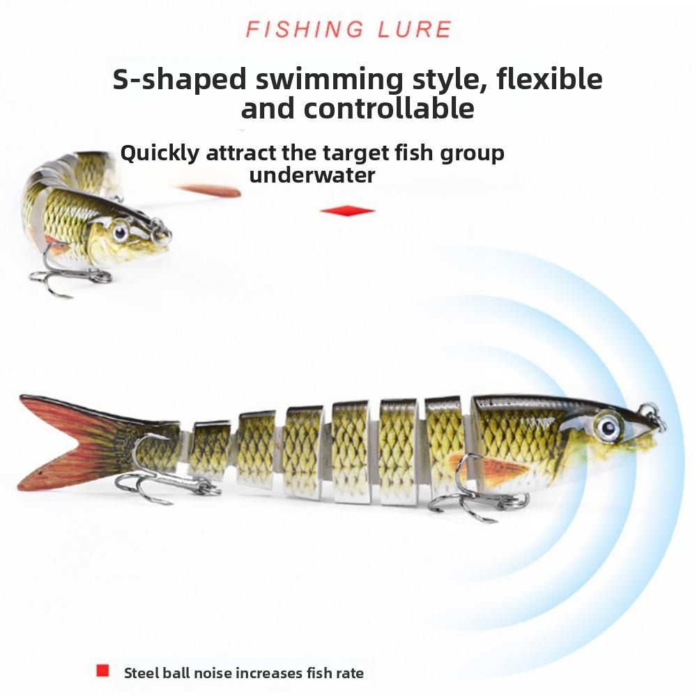 Набор многосекционных приманок Luya 8-секционная рыба приманка для пресноводной морской рыбалки твердая приманка приманка Luya продается далеко 13,5 см