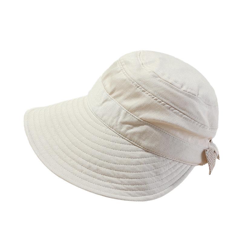 A must-have bow sun hat for spring and summer travel, women's sun protection, washbasin hat, outdoor mountaineering sun hat
