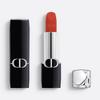Помада Rouge Dior 840 Velvet Matte, Тепло-оранжево-красная стойкая помада 3,5 г