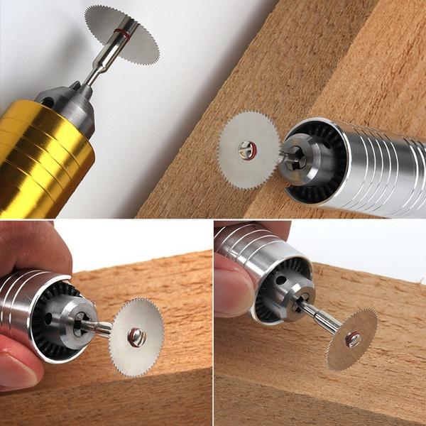 7 шт./компл. режущий диск из нержавеющей стали, 1 вращающийся инструмент с оправкой, режущий диск