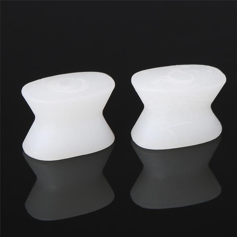 1 пара многоразовых силиконовых гелевых разделителей для пальцев ног, спейсеры, предотвращают и лечат вальгусную деформацию