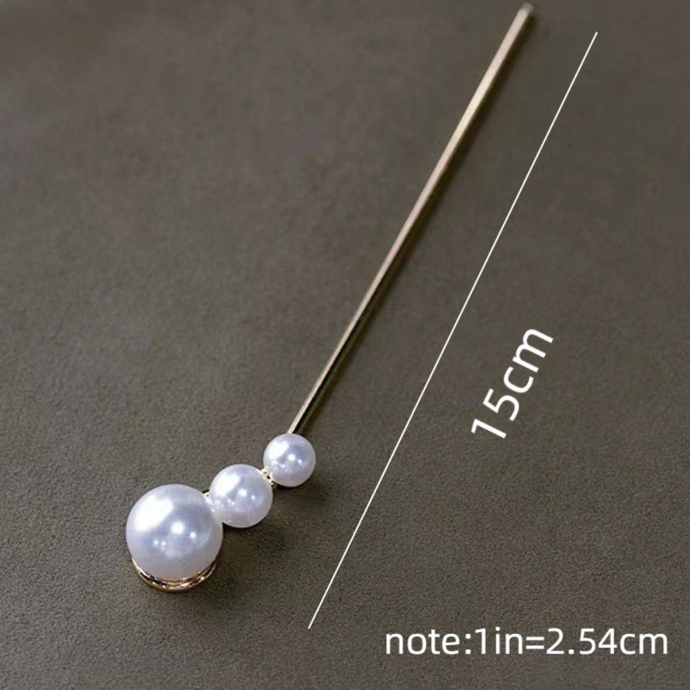 Подтонированные свадебные головные уборы Пластиковые серьги Жемчужная шпилька для волос Женщины