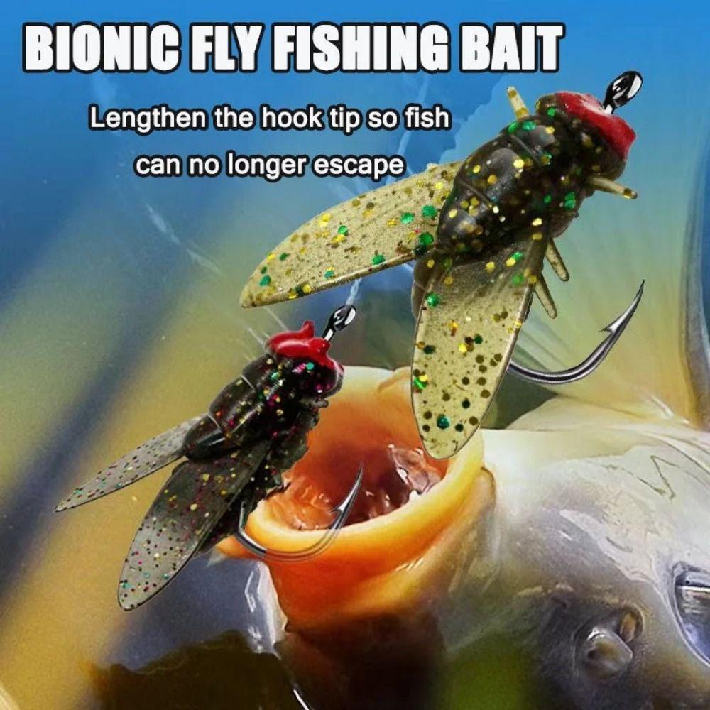 20PCS Durable Bionic Fly Fishing Bait Simulated Flies Trout Jigs Swimbaits Fishing Gear