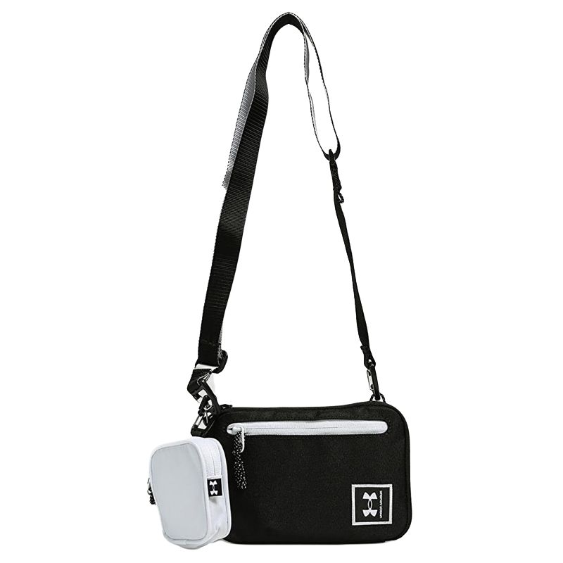 Under Armour Polyester Shoulder Bag, Crossbody Bag Small Unisex Black