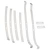 A60durable-Stainless Steel Upgrade Rear Axle Fixed Spring Plate Kit For 1/12 MN82 LC79 RC Car Parts
