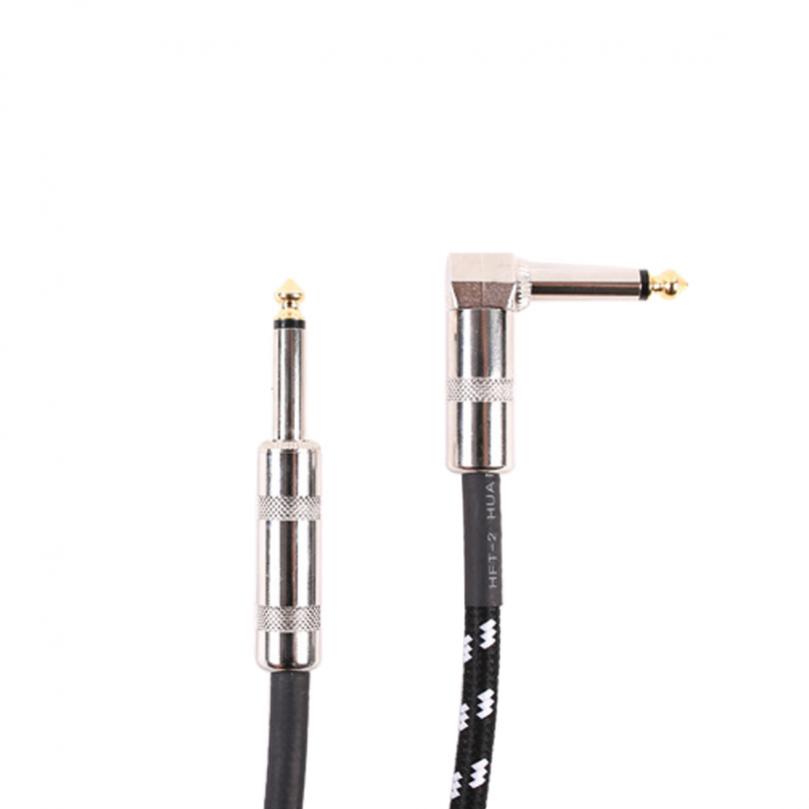 Electric Guitar Cable Wire Cord 3M 6M No Noise Shielded Bass Cable Braided Coat