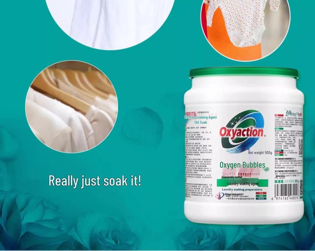 Fresh Oxygen Granules Laundry Detergent: Antibacterial, Stain-Removing, Disinfecting Powder