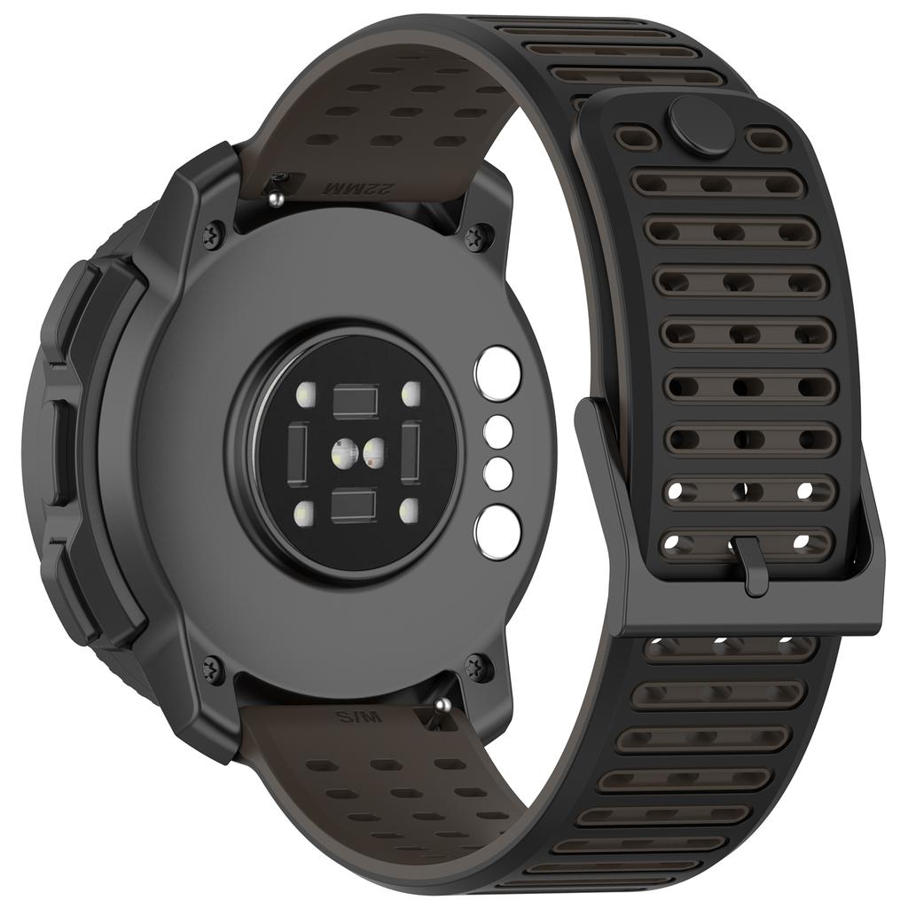 22mm Breathable Silicone Strap for Suunto Vertical 2/Samsung Galaxy Watch3 45mm/Watch 46mm/Gear S3 Classic/Frontier Adjustable Watch Band
