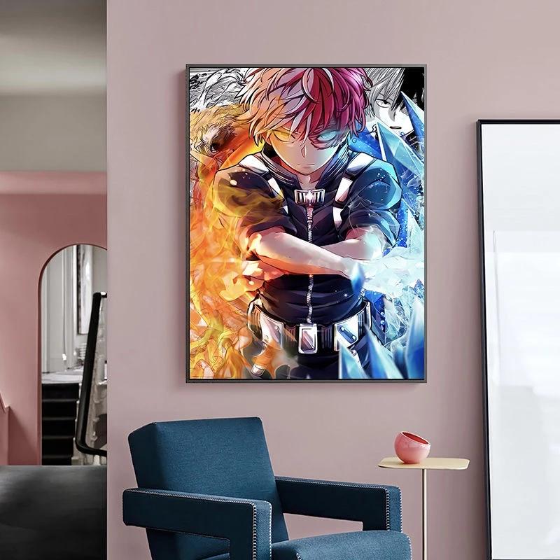 My Hero Academia Poster Picture Manga Japanese Anime Wall Art Canvas Painting Bedroom Living Room Home Bedroom Decor Cuadros