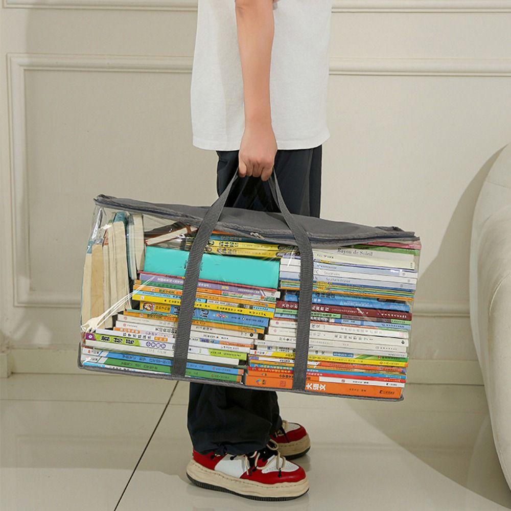 Large Capacity Books Collection Container Visual Miscellaneous Storage Box Office