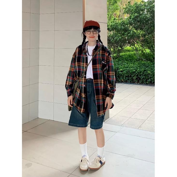 Рубашка с длинным рукавом с буквенным принтом 2024 года в японском стиле в стиле Гонконга, свободная рубашка для мальчиков, летнее модное универсальное повседневное пальто