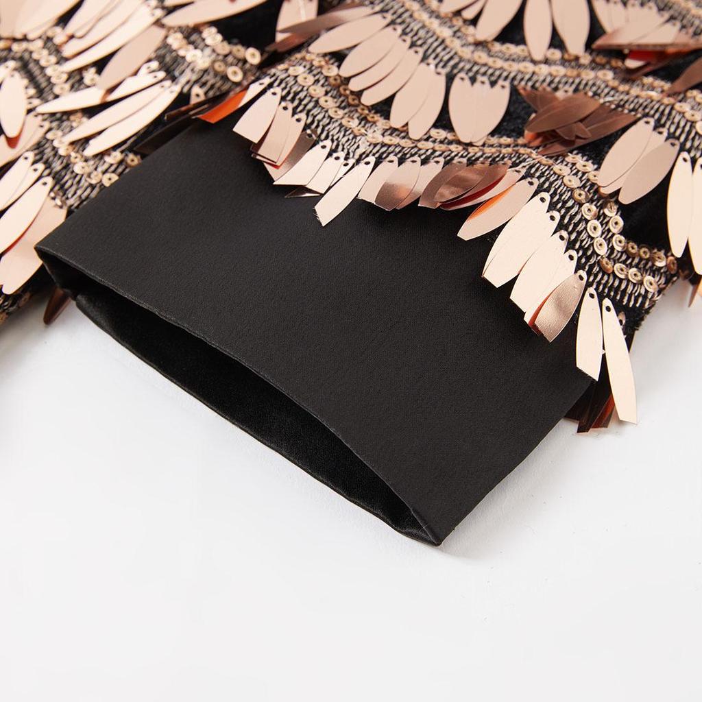 Мужской роскошный пиджак с пайетками и кисточками, сценический костюм для певца