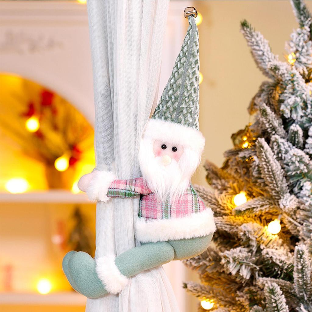 Drapery Holdbacks Snowman Gnome Drapery Holders Christmas Drape Buckles For Home Bedroom Living Room Bathroom Nursery Dorm Hotel