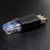 USB A Гнездо F к Ethernet RJ45 Штекер Адаптер для роутера Разъем Розетка Сеть LAN AVE