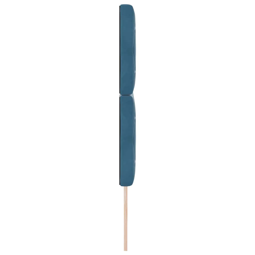 Headboard Dark Blue 144 cm Velvet