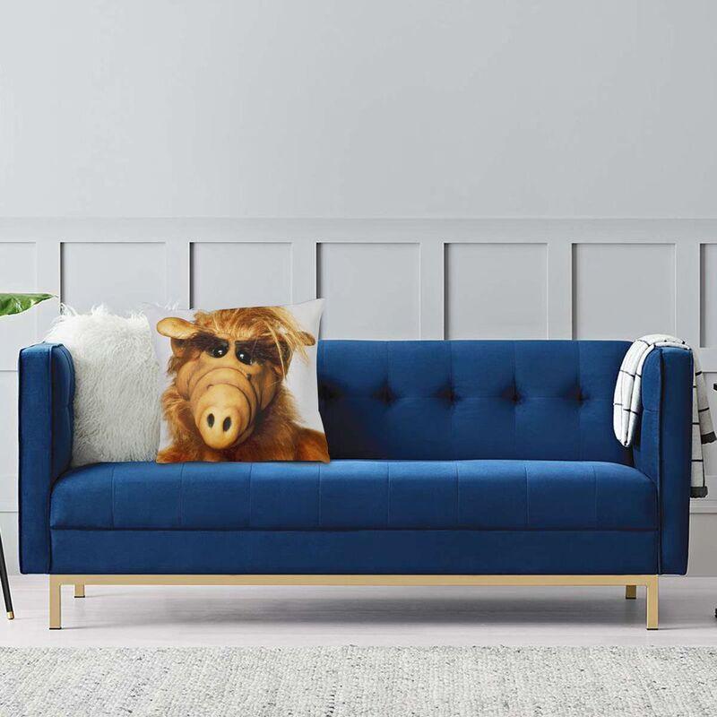 Cute Alf Meme Throw Pillow Case Home Decor Custom Square Alien Life Form Sci Fi Tv Show Cushion Cover 40X40 Pillowcover For Sofa