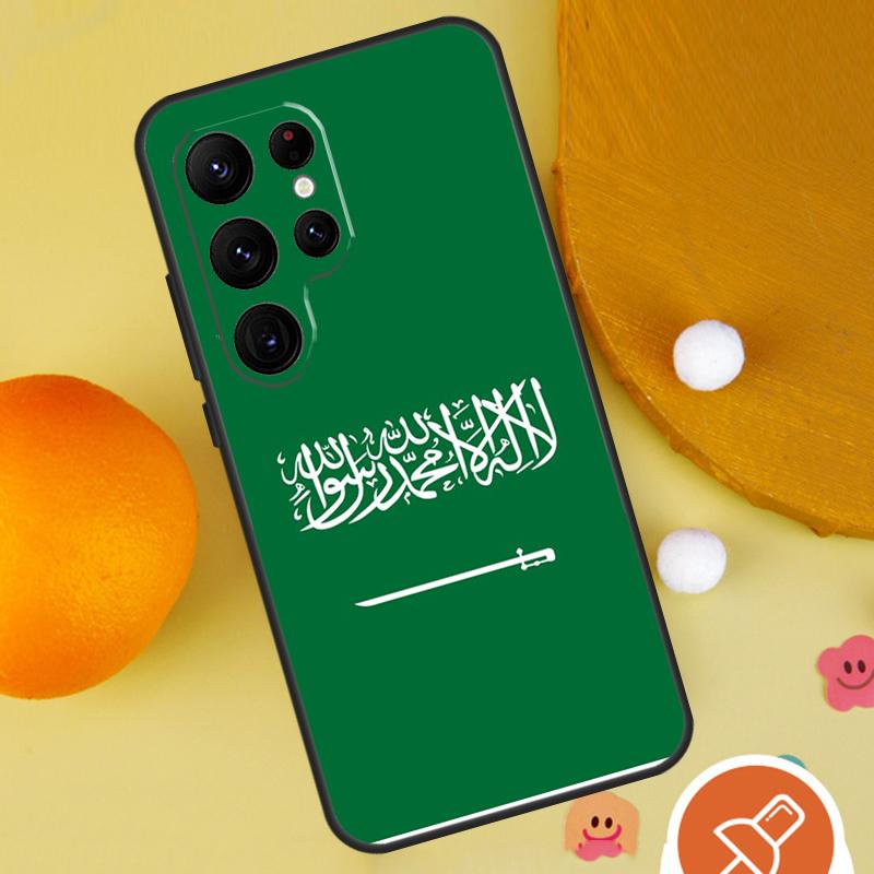 Чехол Флаг Саудовской Аравии для Samsung Galaxy S25 Ultra S24 S23 S22 S21 Ultra S9 S10 S20 Plus S24 FE Чехол Funda
