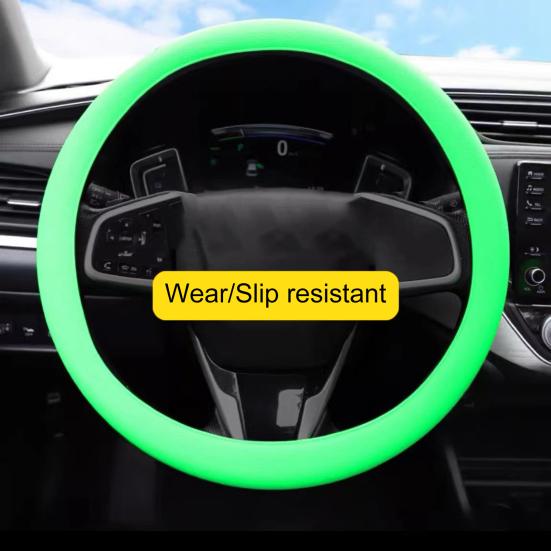 Универсальный силиконовый чехол на руль, эластичный водонепроницаемый с мягкой текстурой, защитное украшение для автомобиля