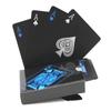 Black Plastic Playing Cards Blue Red Yellow Playing Card Set Magic Waterproof Magic Poker Gift Series