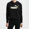 Puma Essential Gold Label Logo Hoodie Women Hoodie Black 586922-56