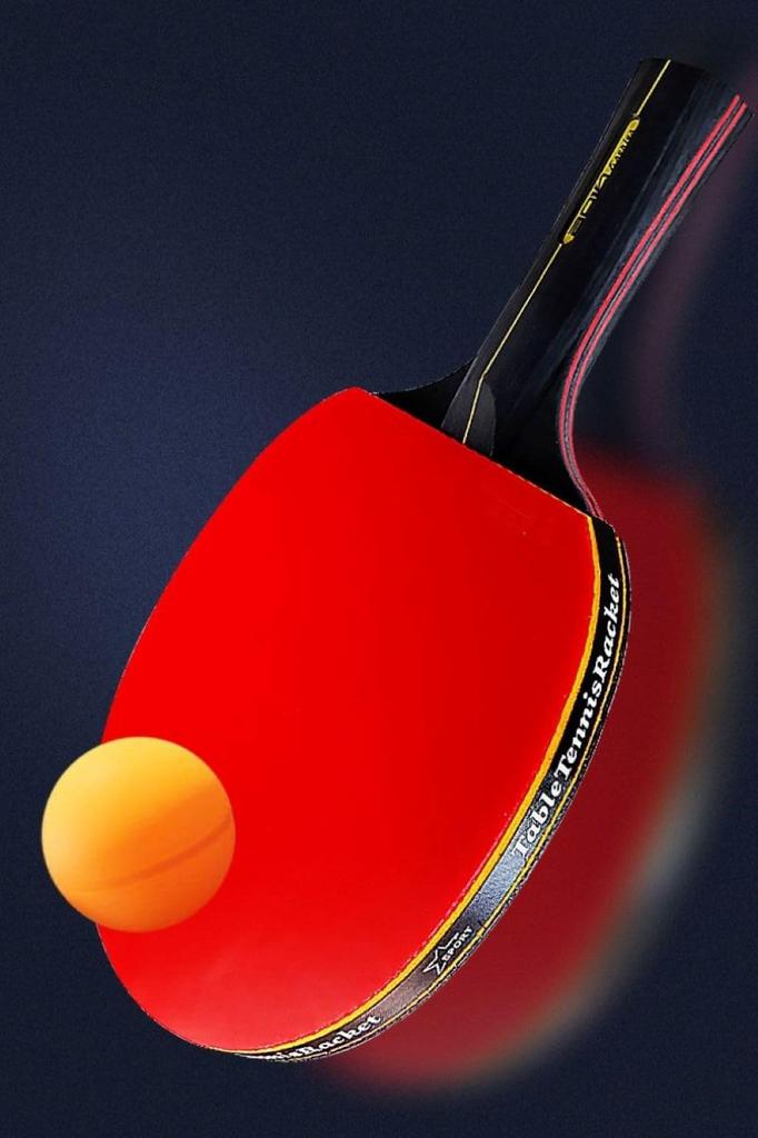 Table Tennis Racket Set Short with Storage and Lightweight Wooden Ping Pong Bag (2 Rackets) Bag, Balls, [Used]