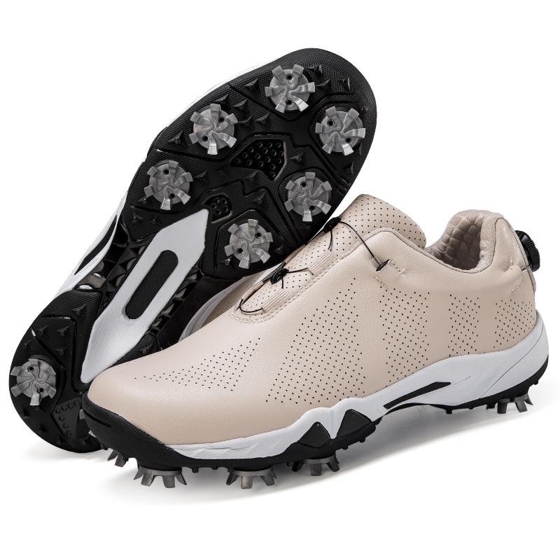 Men Golf Shoes Professional Spikes Golf Sneakers Outdoor Walking Sneakers Comfortable Athletic Footwears