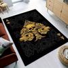 800 Grams Per Square Meter Crystal Velvet Carpet with Poker Card Pattern,Featuring Spades Design. This Non-Slip Mat Is Suitable for Living R