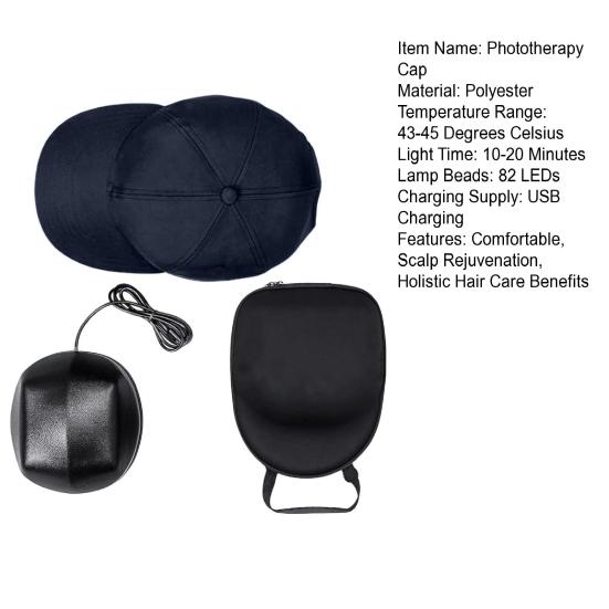 Шапочка для роста волос с красным светом для мужчин и женщин, шапочка для фототерапии для восстановления волос, красная шапочка для лечения ближнего инфракрасного света