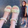 Girls Sandals Summer Open-toed Soft-soled Baby Shoes Princess Elementary School Sandals Girl Roman Shoes
