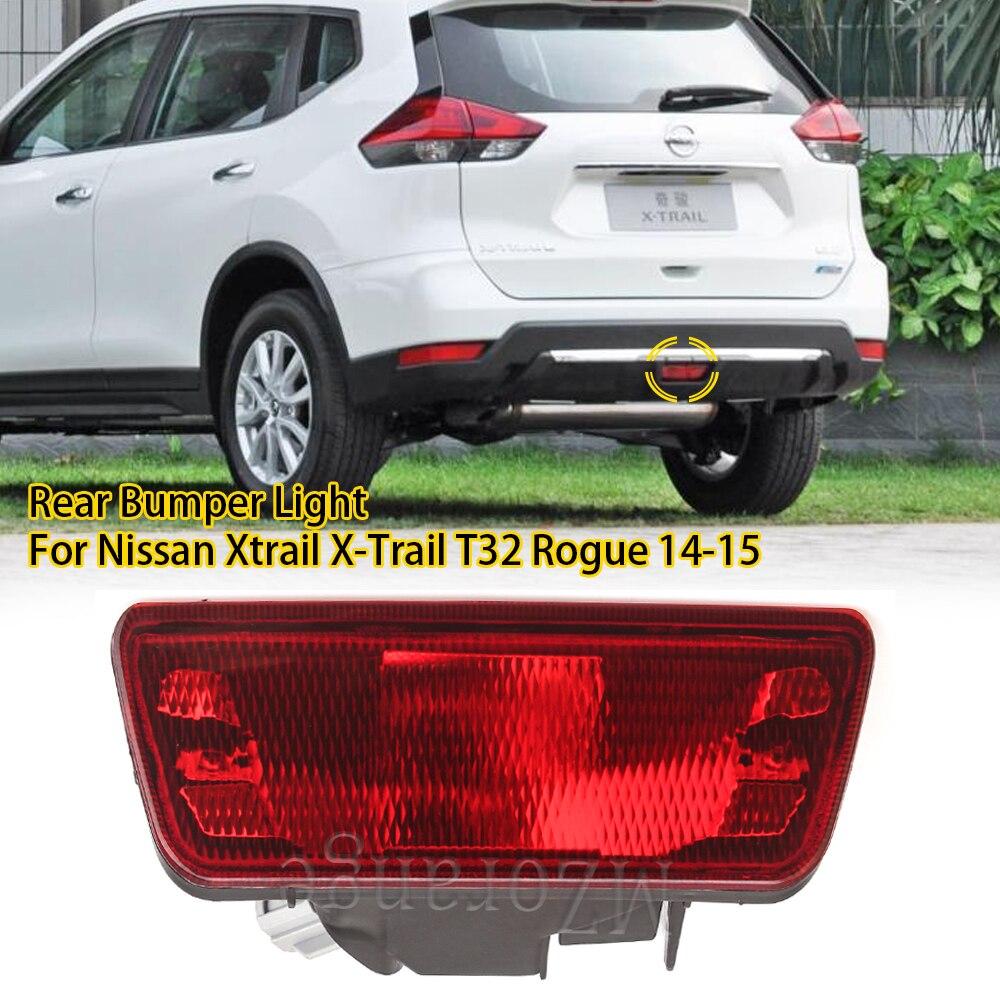 MZORANGE Rear Bumper Light For Nissan Xtrail X-Trail T32 Rogue 2014-2015 2016 Reflector ABS Back Brake Fog Lamp Car Accessories