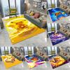 Pikachu Pokemon Kawaii Carpet Living Room Bedroom Kitchen Sofa Table Balcony Entrance Rug Non-slip Cartoon Cute Mat Decor
