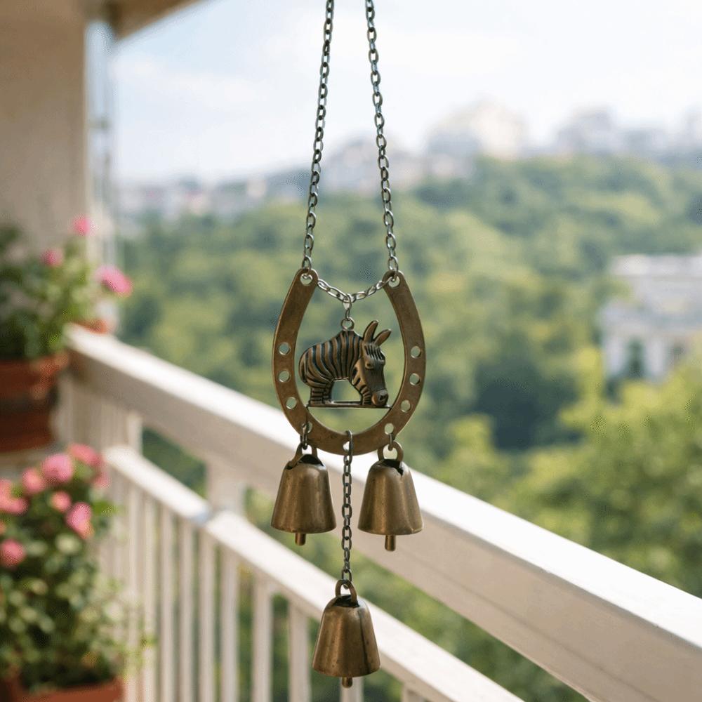 Винтажный Подвеска Копыто Счастливой Лошади Декоративный Садовый Подвесной Орнамент Подвесная Музыка Ветра Подарок