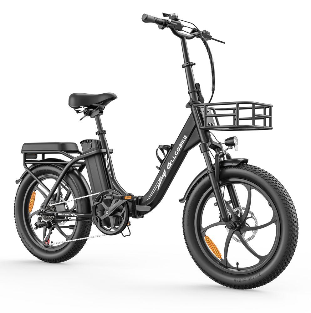Allgobike AC20 Electric Bicycle 250W Motor 20" Tire Urban Commuter Electric Bike 48V 20Ah LED Display Max Range 60Km 7 Speed Max Load 120Kg