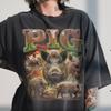 Vintage Pig Shirt, 90s Bootleg Rap Tee, Wild Boar Animal, Farm Lover Gift