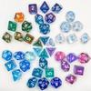 105/70/42/21/7Pcs DND Dice Set Glitter Polyhedral D4 D6 D8 D10 D12 D20 Multicolour Role Playing Table Party Board Game