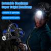 Outdoor Headlamp Telescopic Zoom USB Rechargeable 3 Modes Adjustable Waterproof Super Bright Lightweight Cycling Night Fishing LED Head Light